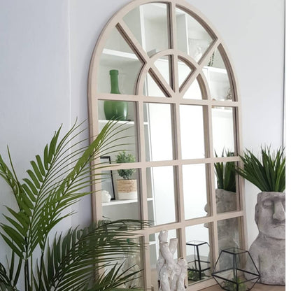 Arch Wall Mirror - Natural Frame 