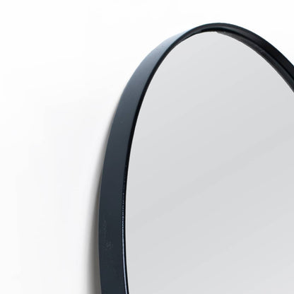 Arch frame in black of a full length Mirror