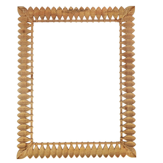 Natural wood carved frame, ideal for large mirrors - Catalina Carved Wooden Frame
