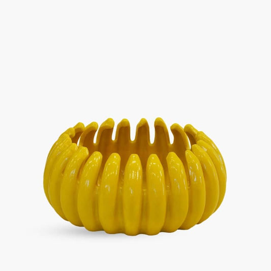yellow Ceramic Banana Bowl
