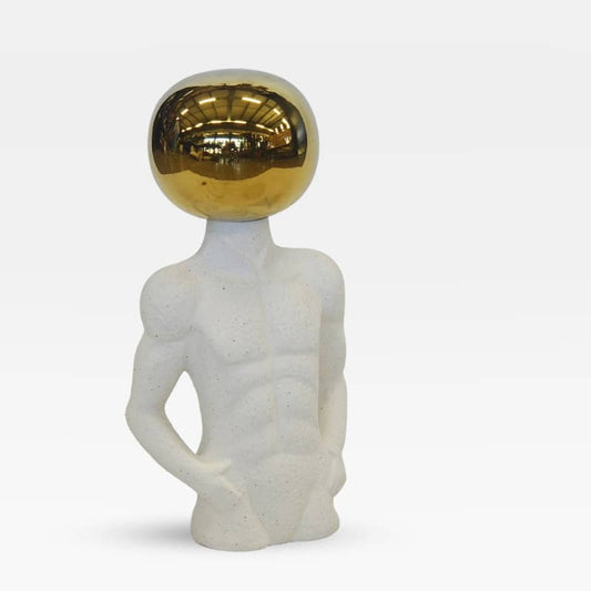 Ceramic Round Head Figurine