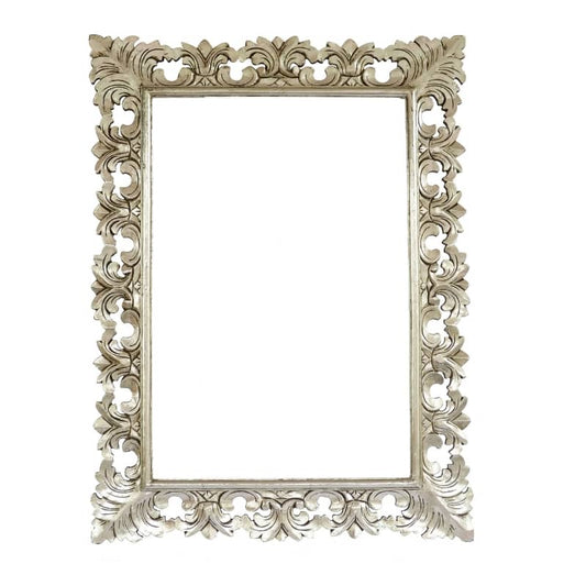 Colonial Classic Silver Carved Wooden Frame