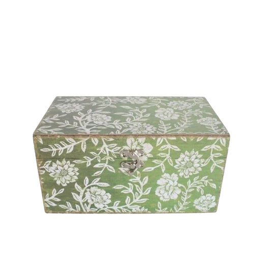 Distressed Green Decorative Box