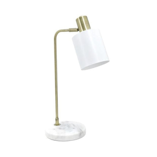 Eli Desk Lamp in White - Home Lighting and Decor