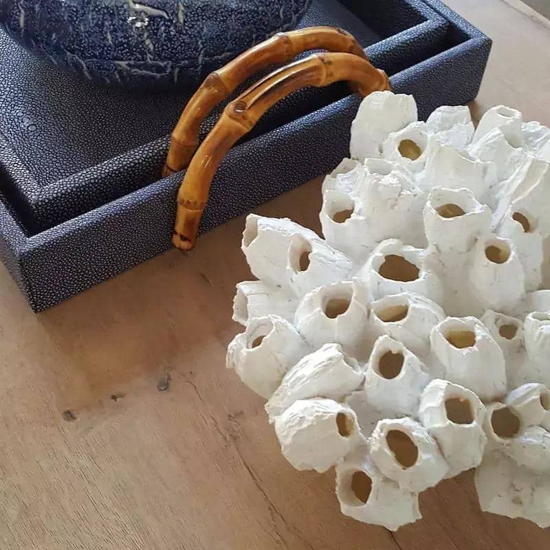White Barnacle Faux Coral Ornament