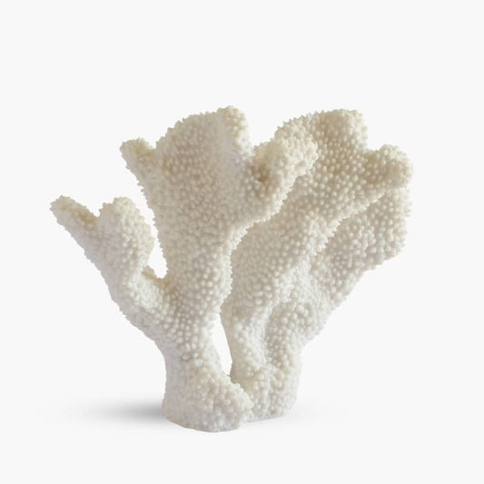 Faux Coral Decor Object in White