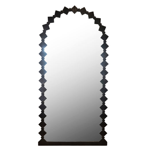Woodka Interiors Industrial Decor Mirror in Black - Full Length Mirror - Raw Industrial Black Steel