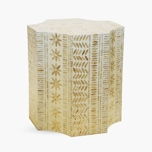 Oasis Side Table with Mother of Pearl Finish