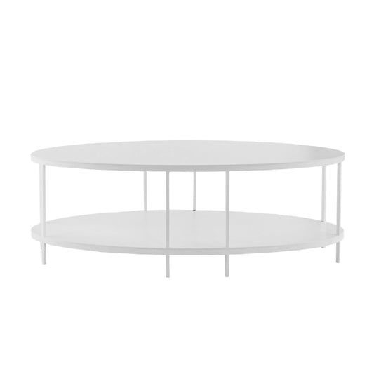 Oval White Coffee Table by Woodka Interiors