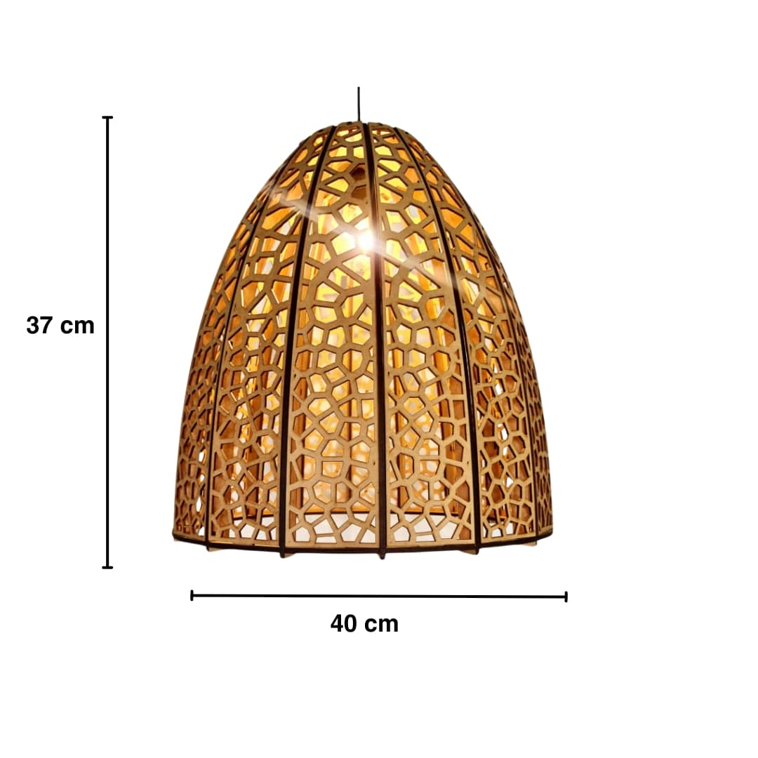 Woodka Interiors Pendant Light Kenya Basket 40cm