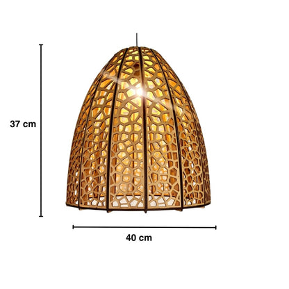 Woodka Interiors Pendant Light Kenya Basket 40cm