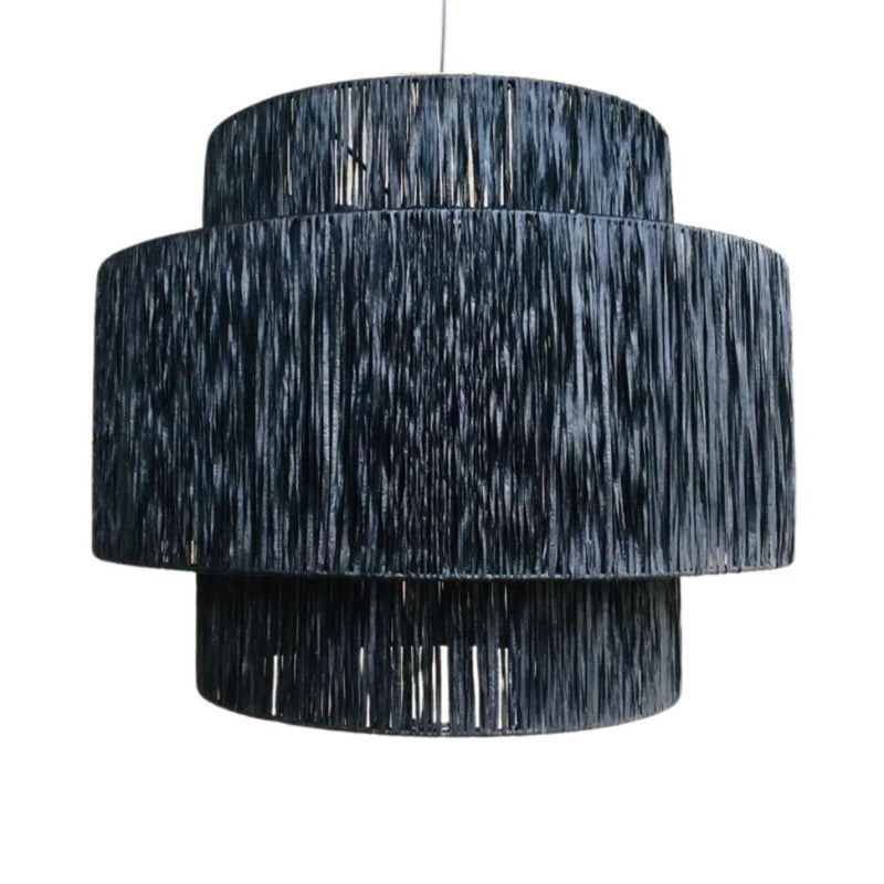 Rayon Pendant Light in Black - 50cm