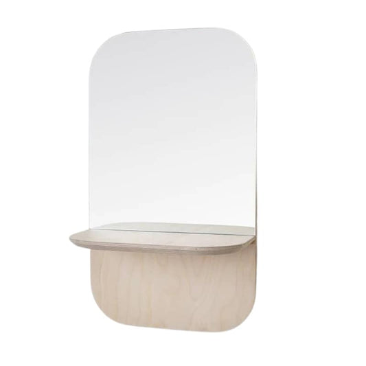 Mirror designed shelf that slides right in - the perfect spot to stash keys, trinkets and other daily essentials