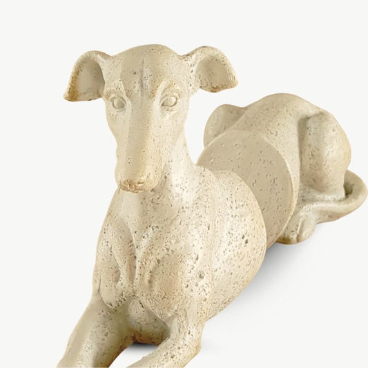 Resin Whippet Dog Bookends
