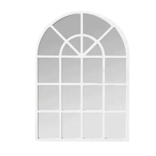 Arch Wall Mirror - White Frame 100cmm