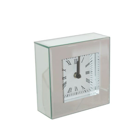 Mirror Bedside Table Clock by Woodka Interiors 