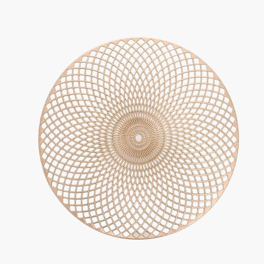Round Placemat Lotus Champagne