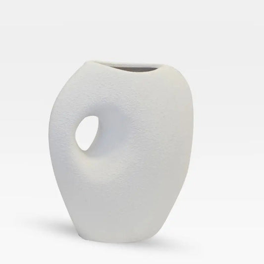 Bergan Ceramic Vase in White - homeware vases