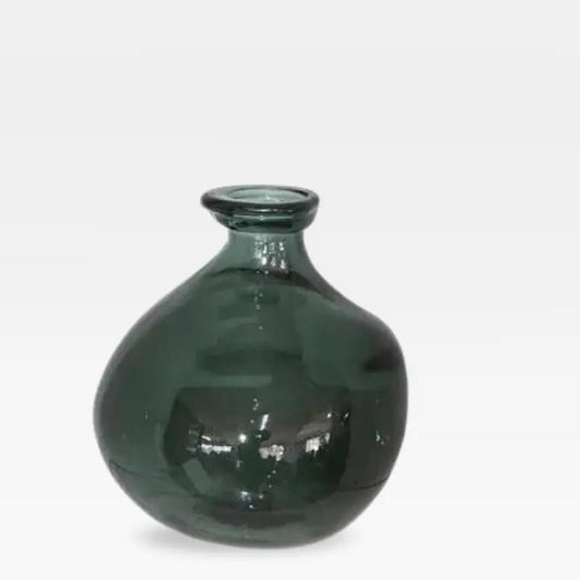small decorative green vase for flowers 